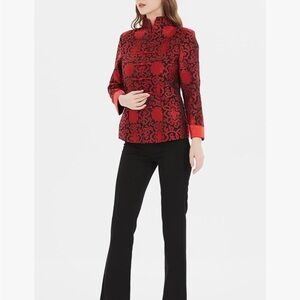 Women's Wealth Floral Pattern Stand Collar Chinese
Brocade Jacket